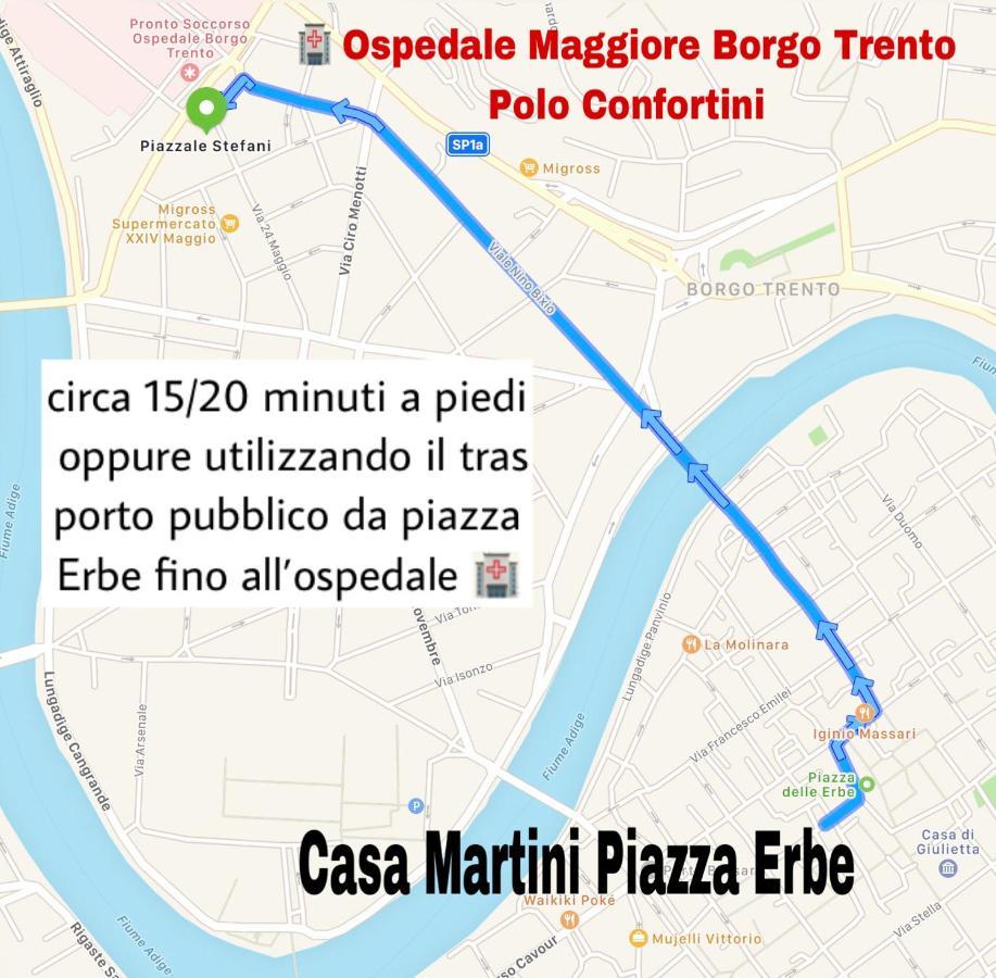 Casa Martini Piazza Erbe Apartman Verona Kültér fotó